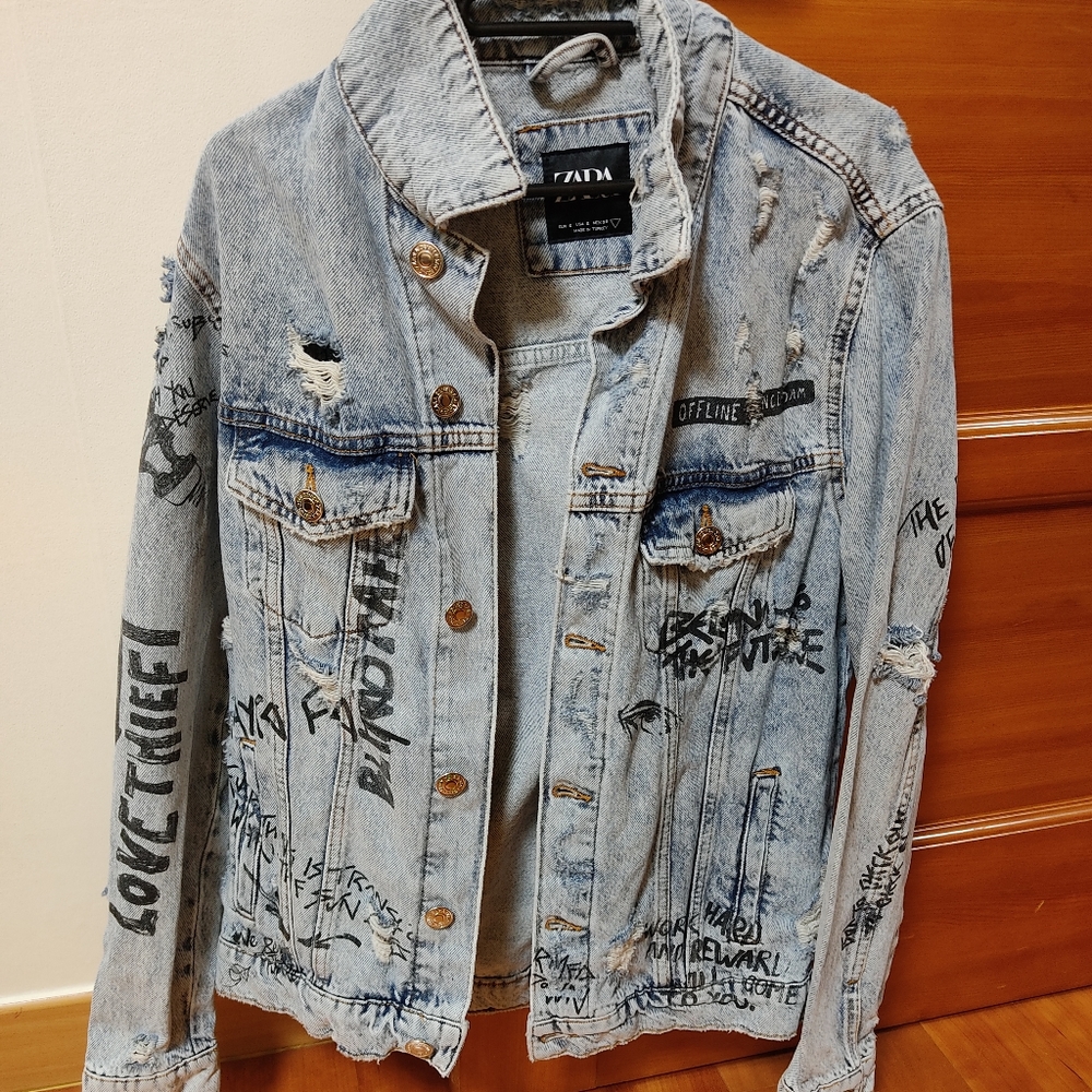 Zara mens/women's Jean jacket Small